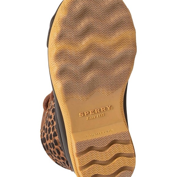 Sperry Toddler Little Girls Duck Boots Leopard Print NIB NEW - Picture 4 of 6